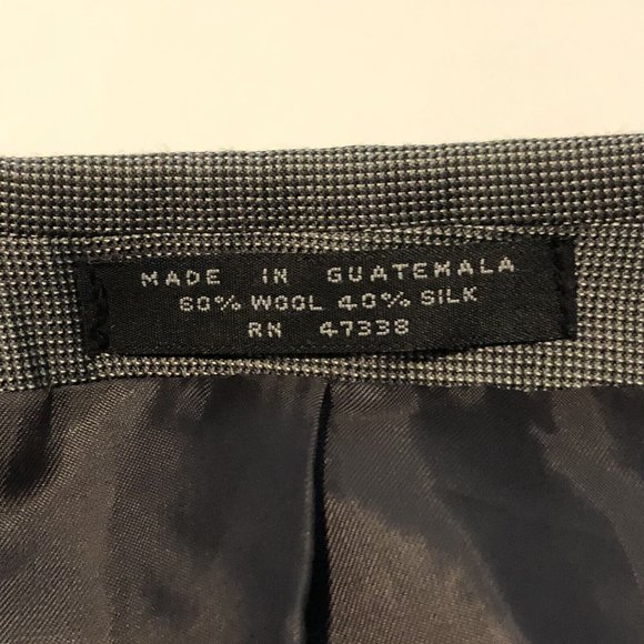 Vintage Jones New York Robinsons May Silk Wool Blend Gray Blazer Men Size L 46 - Picture 6 of 12